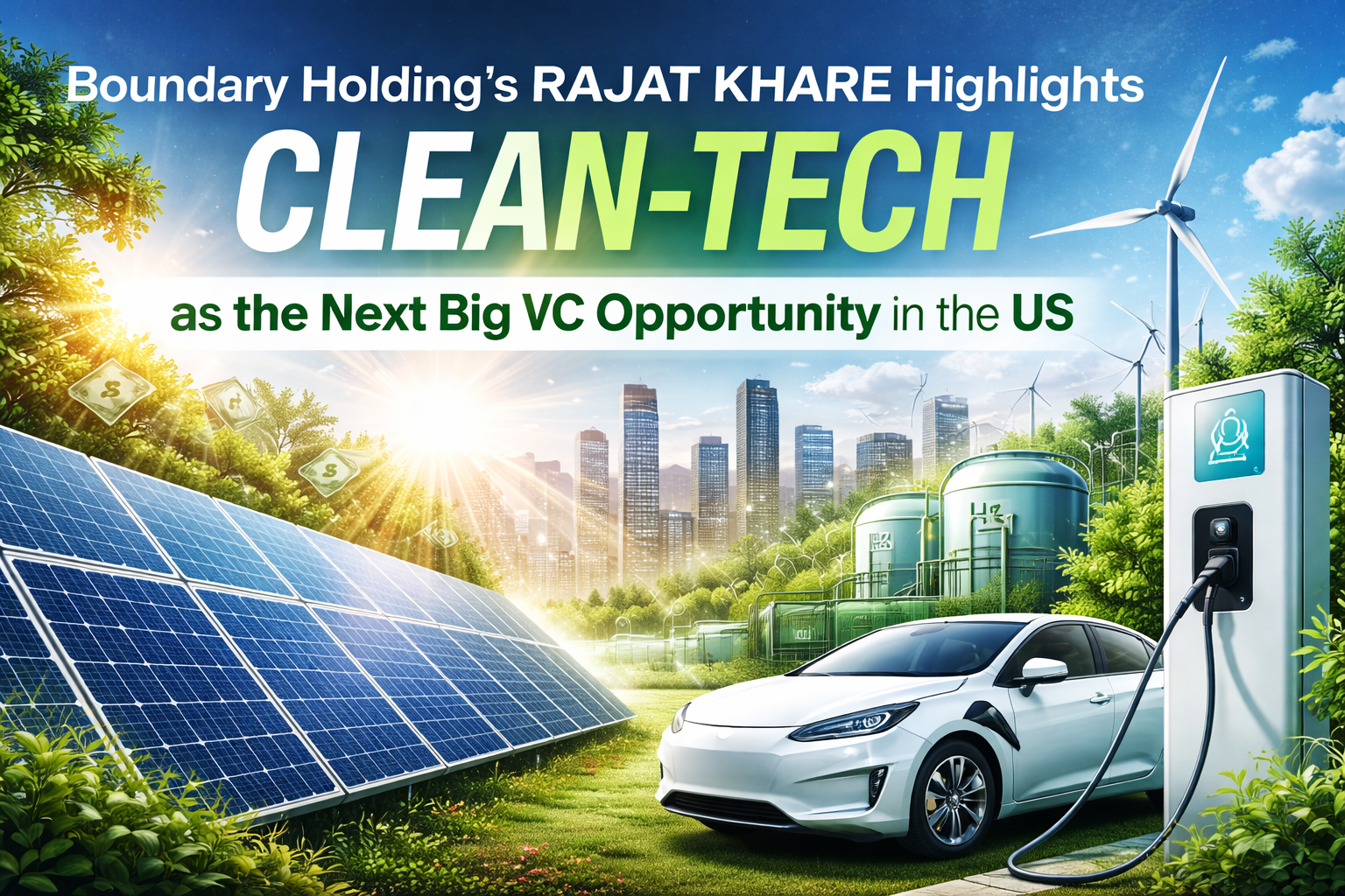 Boundary Holding’s Rajat Khare Highlights Clean-Tech as the Next Big VC Opportunity in the US
